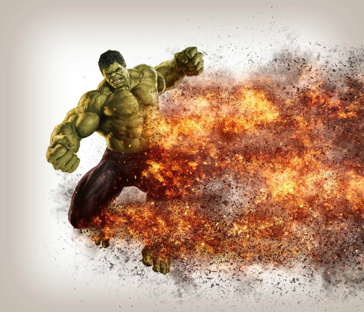 【动作】超酷战场火焰烟雾燃烧ps特效中文动作!